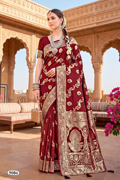 SAROJ BOMBAY BHEL SILK VOL 5 WHOLESALE PURE SILK ATTRACTIVE INDIAN SAREES FOR WOMEN EXPORTER