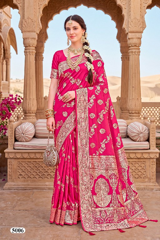 SAROJ BOMBAY BHEL SILK VOL 5 WHOLESALE PURE SILK ATTRACTIVE INDIAN SAREES FOR WOMEN EXPORTER