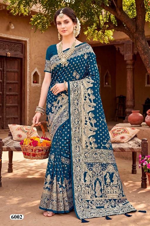 SAROJ BOMBAY BHEL SILK VOL 6 WHOLESALE PURE SILK ETHNIC WEAR INDIAN SAREES FOR WOMEN SUPPLIER