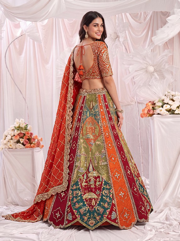 PURPLE CREATION 4512 SERIES D.NO 3067 WHOLESALE PREMIUM SILK WEDDING WEAR LEHENGA CHOLI FOR BRIDES ONLINE