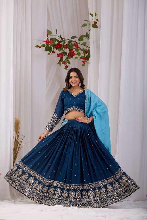 TEXTILEDEAL D.NO KD-1 WHOLESALE READYMADE VICHITRA TRENDY DESIGN LEHENGA CHOLI FOR EXPORT