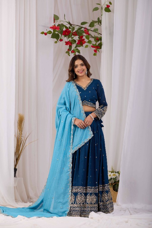 TEXTILEDEAL D.NO KD-1 WHOLESALE READYMADE VICHITRA TRENDY DESIGN LEHENGA CHOLI FOR EXPORT
