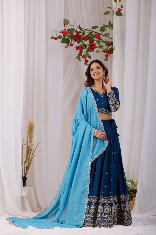 TEXTILEDEAL D.NO KD-1 WHOLESALE READYMADE VICHITRA TRENDY DESIGN LEHENGA CHOLI FOR EXPORT