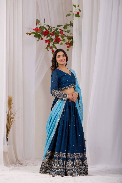 TEXTILEDEAL D.NO KD-1 WHOLESALE READYMADE VICHITRA TRENDY DESIGN LEHENGA CHOLI FOR EXPORT