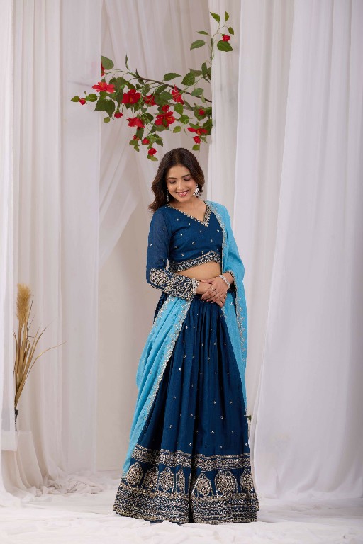 TEXTILEDEAL D.NO KD-1 WHOLESALE READYMADE VICHITRA TRENDY DESIGN LEHENGA CHOLI FOR EXPORT