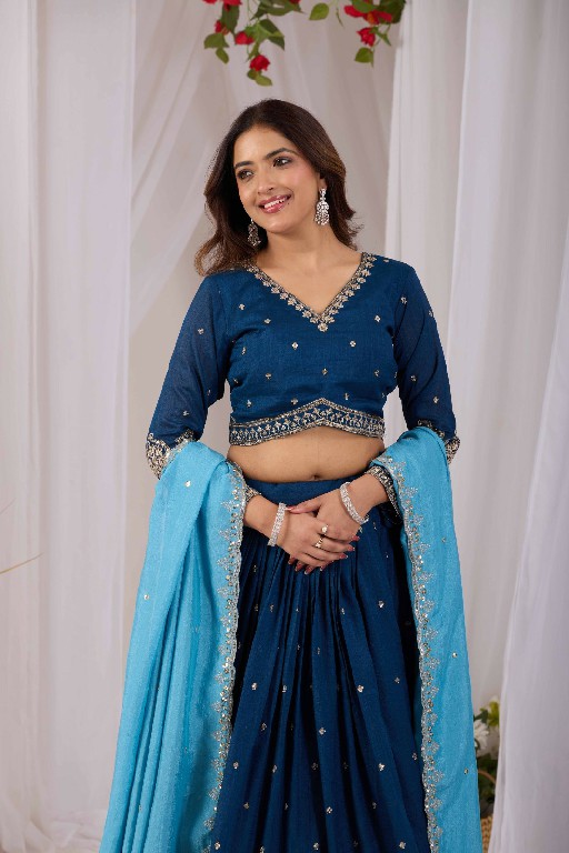 TEXTILEDEAL D.NO KD-1 WHOLESALE READYMADE VICHITRA TRENDY DESIGN LEHENGA CHOLI FOR EXPORT
