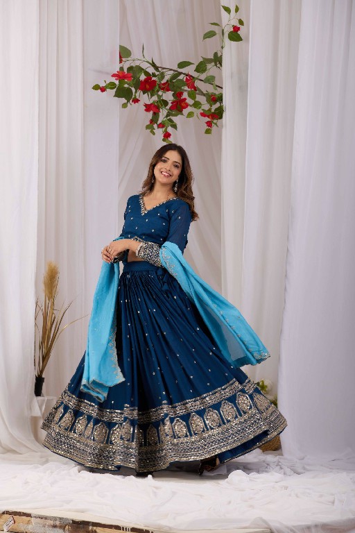 TEXTILEDEAL D.NO KD-1 WHOLESALE READYMADE VICHITRA TRENDY DESIGN LEHENGA CHOLI FOR EXPORT