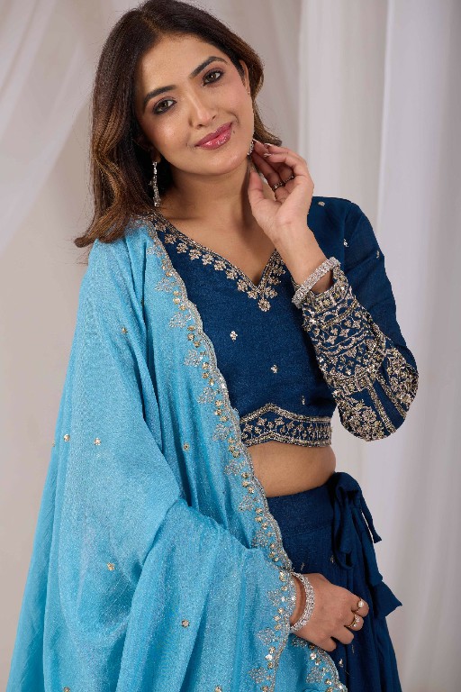 TEXTILEDEAL D.NO KD-1 WHOLESALE READYMADE VICHITRA TRENDY DESIGN LEHENGA CHOLI FOR EXPORT