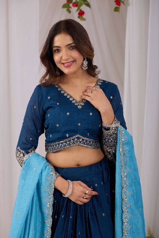 TEXTILEDEAL D.NO KD-1 WHOLESALE READYMADE VICHITRA TRENDY DESIGN LEHENGA CHOLI FOR EXPORT