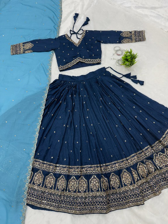 TEXTILEDEAL D.NO KD-1 WHOLESALE READYMADE VICHITRA TRENDY DESIGN LEHENGA CHOLI FOR EXPORT