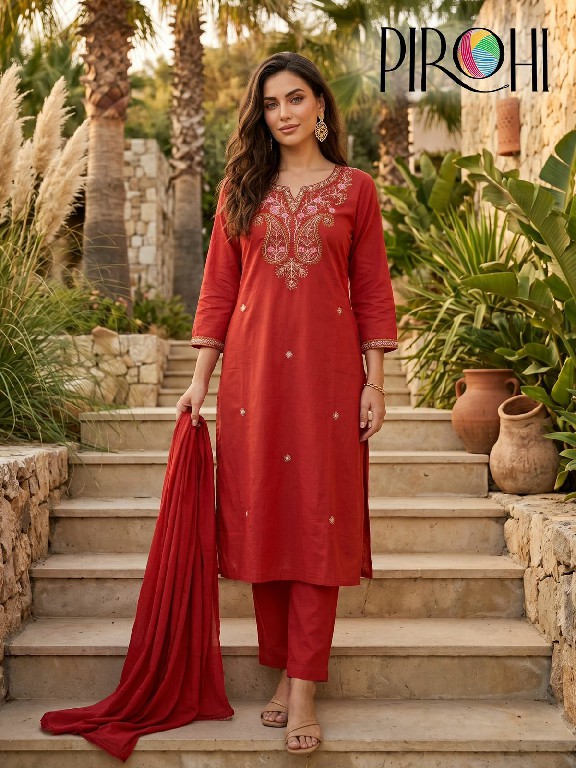 PIROHI FROOTI WHOLESALE READYMADE PURE COTTON BIG SIZE AMAZING 3 PCS SUITS FOR EXPORT