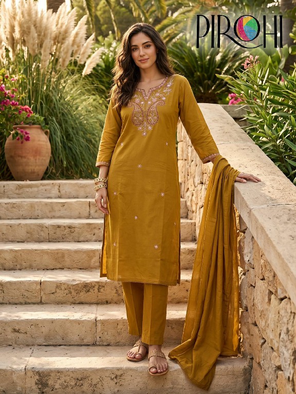 PIROHI FROOTI WHOLESALE READYMADE PURE COTTON BIG SIZE AMAZING 3 PCS SUITS FOR EXPORT