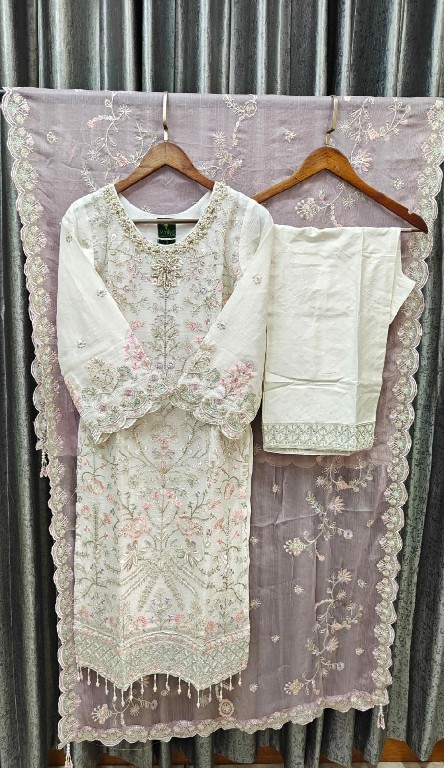 TEXTILEDEAL D.NO 226 WHOLESALE READYMADE HEAVY CHIFFON HEAVY WORK PAKISTANI 3 PCS SUITS ONLINE