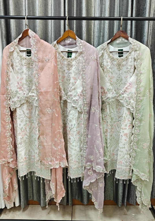TEXTILEDEAL D.NO 226 WHOLESALE READYMADE HEAVY CHIFFON HEAVY WORK PAKISTANI 3 PCS SUITS ONLINE