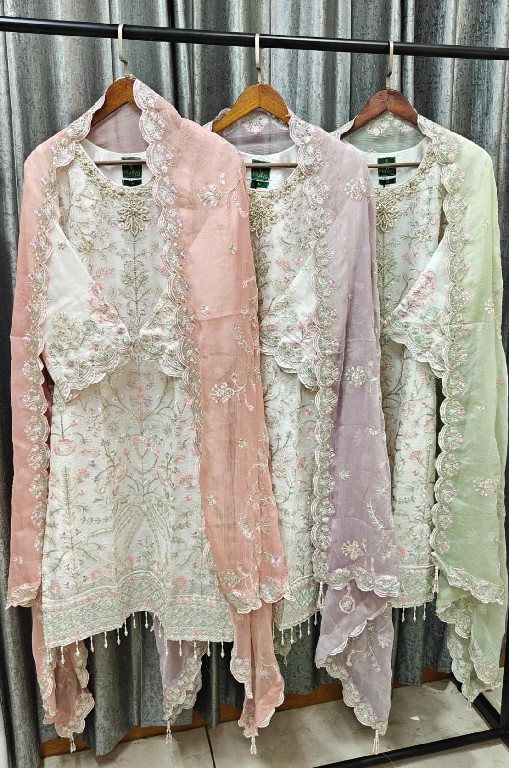 TEXTILEDEAL D.NO 226 WHOLESALE READYMADE HEAVY CHIFFON HEAVY WORK PAKISTANI 3 PCS SUITS ONLINE