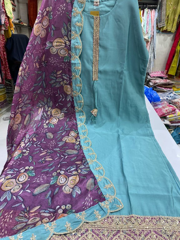 SAHIL PRINTS PRESENT READYMADE SOFT COTTON SILK ELEGANT 3 PCS COMBO SET SUITS SUPPLIER
