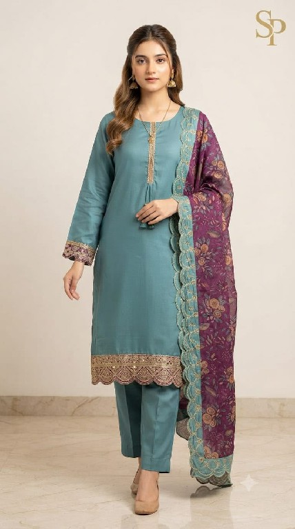 SAHIL PRINTS PRESENT READYMADE SOFT COTTON SILK ELEGANT 3 PCS COMBO SET SUITS SUPPLIER