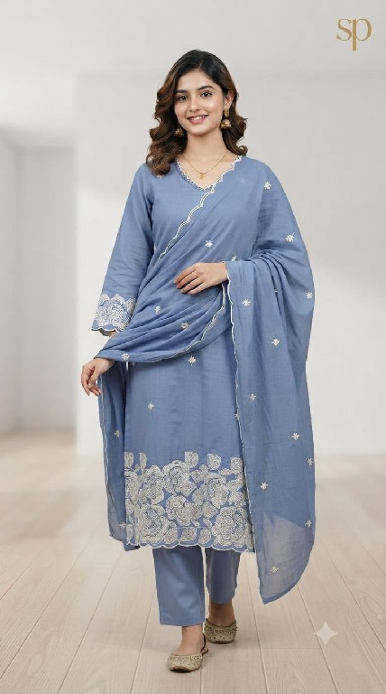SAHIL PRINTS PRESENT READYMADE MUL COTTON WITH WORK 3 PCS COMBO SET SUITS ONLINE