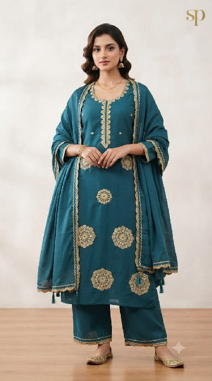 SAHIL PRINTS PRESENT READYMADE COTTON SILK BEAUTIFUL 3 PCS COMBO SET SUITS SUPPLIER