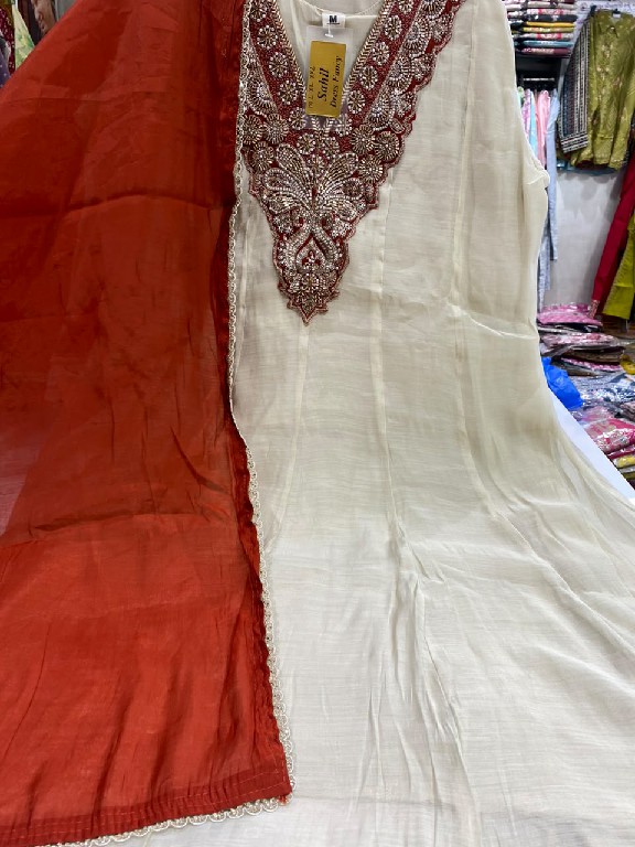 SAHIL PRINTS PRESENT READYMADE MUL CHANDERI FESTIVE WEAR 3 PCS COMBO SET SUITS ONLINE