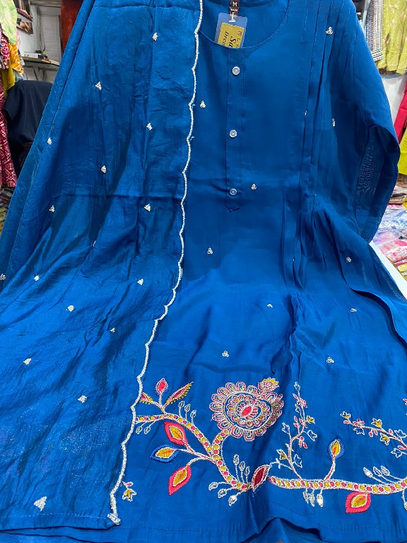 SAHIL PRINTS PRESENT READYMADE MUL CHANDERI AMAZING 3 PCS COMBO SET SUITS SUPPLIER