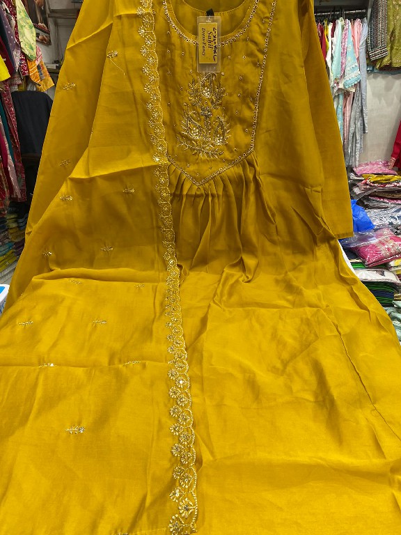 SAHIL PRINTS PRESENT READYMADE MUL CHANDERI FUNCTION WEAR 3 PCS COMBO SET SUITS EXPORTER