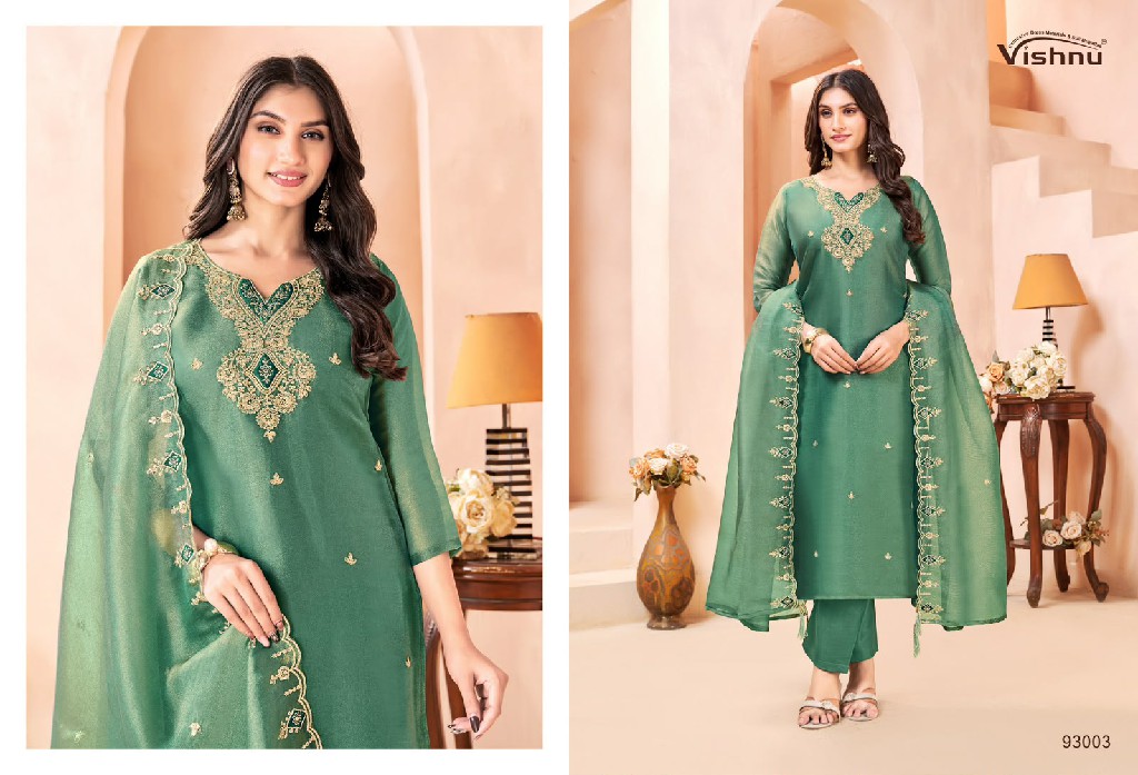 VISHNU SUMAIYA WHOLESALE GABANA SILK FASHIONABLE UNSTITCH SALWAR SUITS EXPORTER