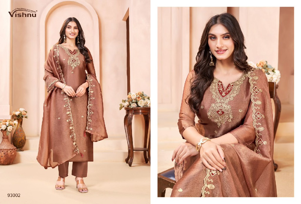 VISHNU SUMAIYA WHOLESALE GABANA SILK FASHIONABLE UNSTITCH SALWAR SUITS EXPORTER