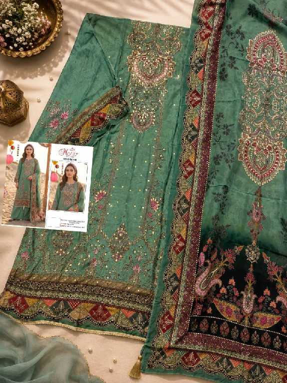 MOTIFZ D.NO 5492 WHOLESALE PURE VISCOSE MUSLIN WITH WORK PAKISTANI UNSTITCH SALWAR SUITS EXPORTER