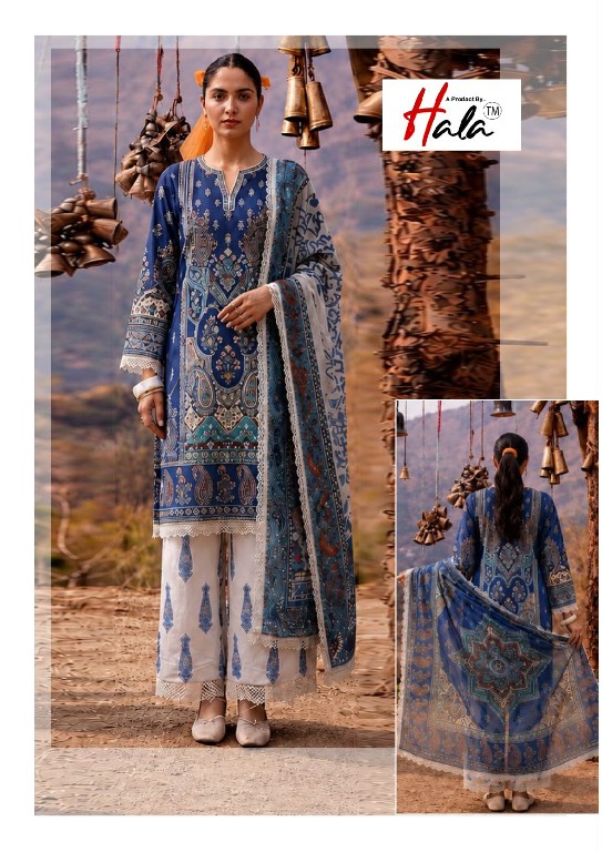 HALA RAMSHA VOL 10 WHOLESALE COTTON PRINTED REGULAR WEAR DRESS MATERIAL ONLINE