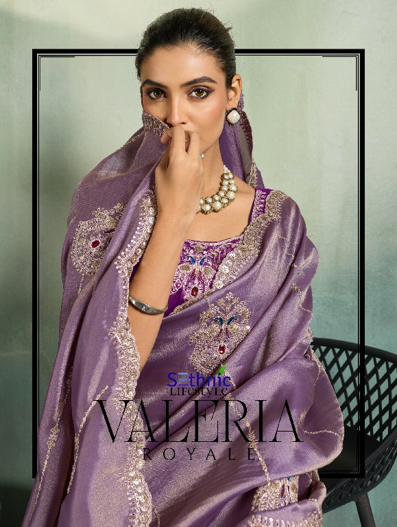 SETHNIC LIFESTYLE VALERIA ROYALE WHOLESALE LUXURIOUS DESIGNER WEAR INDIAN SAREES FOR WOMEN ONLINE