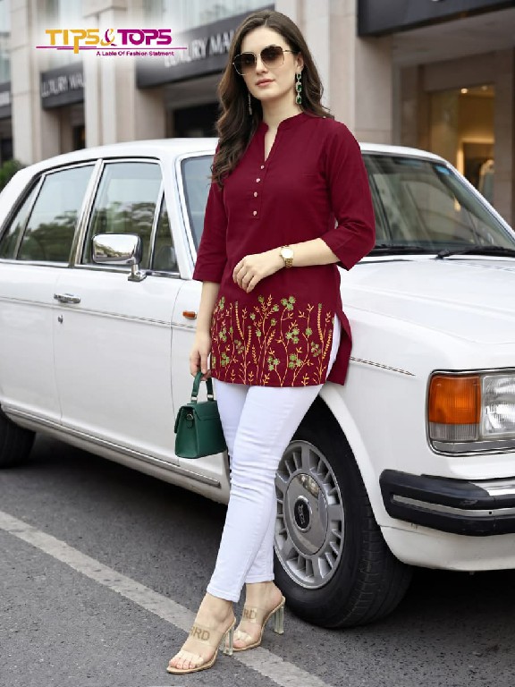 TIPS AND TOPS POLO VOL 2 WHOLESALE READYMADE HEAVY RAYON FANCY WESTERN SHORT KURTIS FOR WOMEN ONLINE