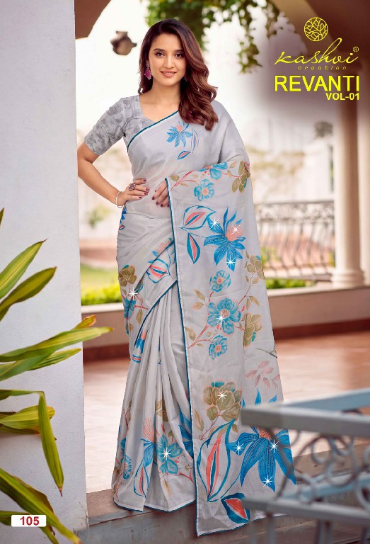 KASHVI CREATION REVANTI VOL 1 WHOLESALE TESLA DIGITAL WITH WORK FANCY INDIAN SAREES FOR WOMEN SUPPLIER