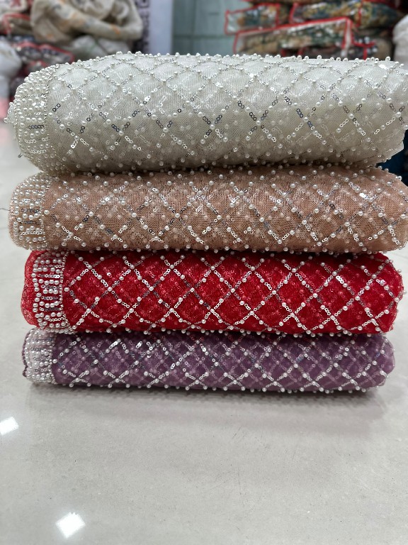 DVD D.NO 5194 WHOLESALE INTRICATELY BEADS HAND WORK EMBROIDERED DESIGNER SAREES FOR WOMEN ONLINE