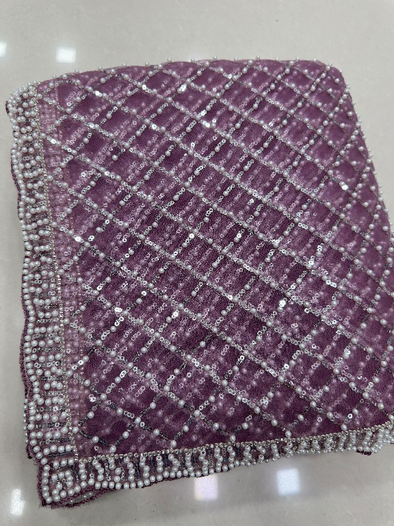 DVD D.NO 5194 WHOLESALE INTRICATELY BEADS HAND WORK EMBROIDERED DESIGNER SAREES FOR WOMEN ONLINE