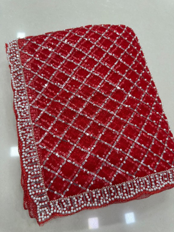 DVD D.NO 5194 WHOLESALE INTRICATELY BEADS HAND WORK EMBROIDERED DESIGNER SAREES FOR WOMEN ONLINE