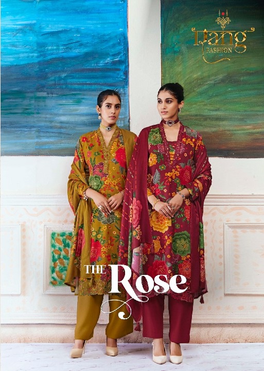 RANG FASHION THE ROSE WHOLESALE PURE PASHMINA WINTER SPECIAL UNSTITCH SALWAR SUITS SUPPLIER