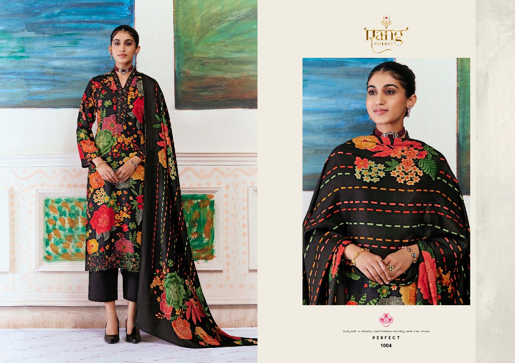 RANG FASHION THE ROSE WHOLESALE PURE PASHMINA WINTER SPECIAL UNSTITCH SALWAR SUITS SUPPLIER