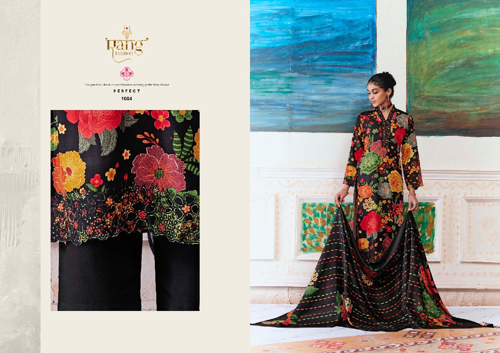 RANG FASHION THE ROSE WHOLESALE PURE PASHMINA WINTER SPECIAL UNSTITCH SALWAR SUITS SUPPLIER