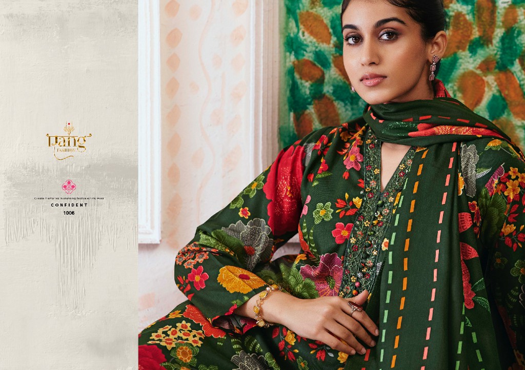 RANG FASHION THE ROSE WHOLESALE PURE PASHMINA WINTER SPECIAL UNSTITCH SALWAR SUITS SUPPLIER