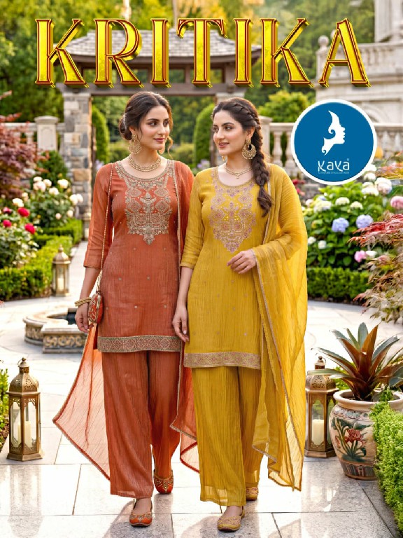 KAYA KRITIKA WHOLESALE READYMADE SALSA LATEST TRENDY SHORT CONCEPT 3 PCS SUITS SUPPLIER
