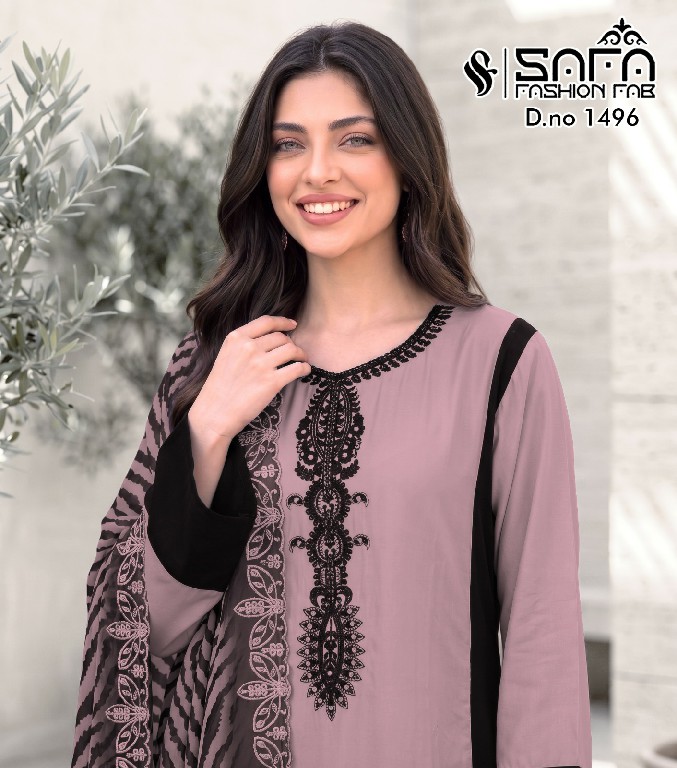 SAFA FASHION D.NO 1496 WHOLESALE READYMADE GAJJI SILK DESIGNER WEAR 3 PCS COMBO SET SUITS EXPORTER