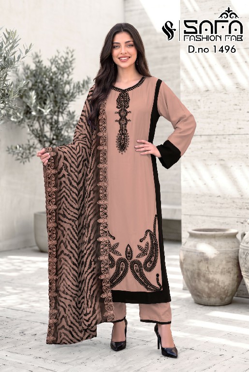 SAFA FASHION D.NO 1496 WHOLESALE READYMADE GAJJI SILK DESIGNER WEAR 3 PCS COMBO SET SUITS EXPORTER