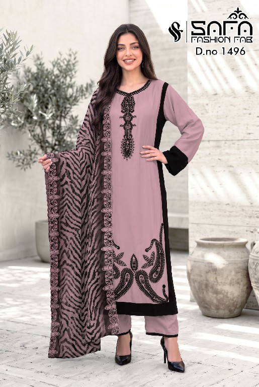 SAFA FASHION D.NO 1496 WHOLESALE READYMADE GAJJI SILK DESIGNER WEAR 3 PCS COMBO SET SUITS EXPORTER