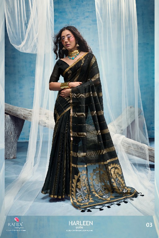 RAJTEX HARLEEN WHOLESALE MUNGA COTTON HANDLOOM WEAVING ELEGANCE INDIAN SAREES FOR WOMEN SUPPLIER
