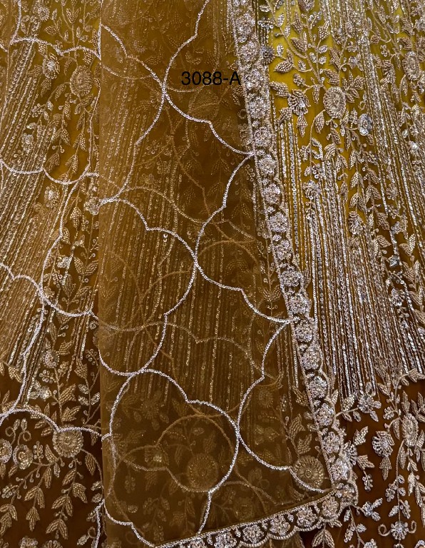 TEXTILEDEAL D.NO 3088 WHOLESALE PREMIUM NET DESIGNER PARTY WEAR LEHENGA CHOLI FOR WOMEN EXPORTER
