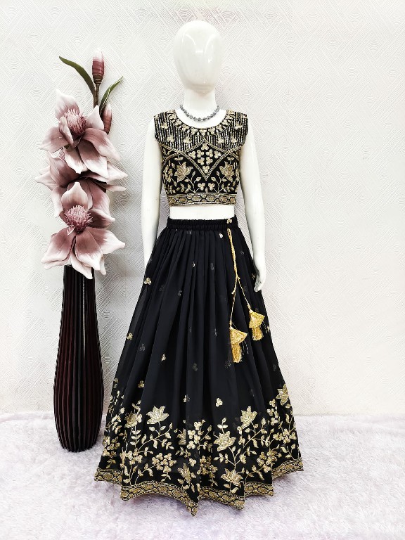 TEXTILEDEAL LAUNCH READYMADE GEORGETTE WITH WORK BEAUTIFUL ETHNIC WEAR LEHENGA CHOLI FOR KIDS ONLINE