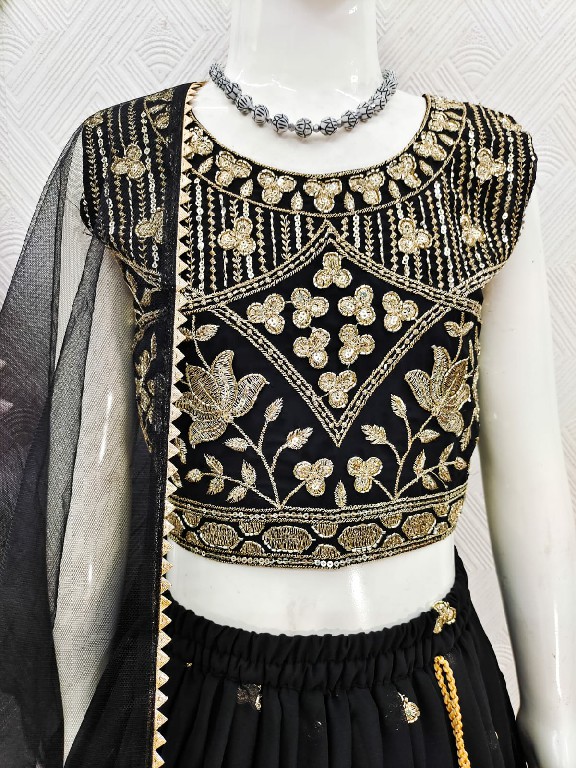 TEXTILEDEAL LAUNCH READYMADE GEORGETTE WITH WORK BEAUTIFUL ETHNIC WEAR LEHENGA CHOLI FOR KIDS ONLINE