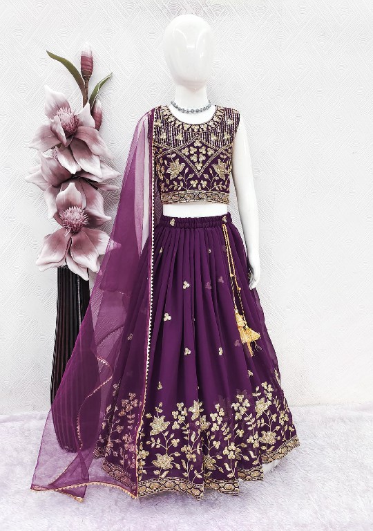 TEXTILEDEAL LAUNCH READYMADE GEORGETTE WITH WORK BEAUTIFUL ETHNIC WEAR LEHENGA CHOLI FOR KIDS ONLINE
