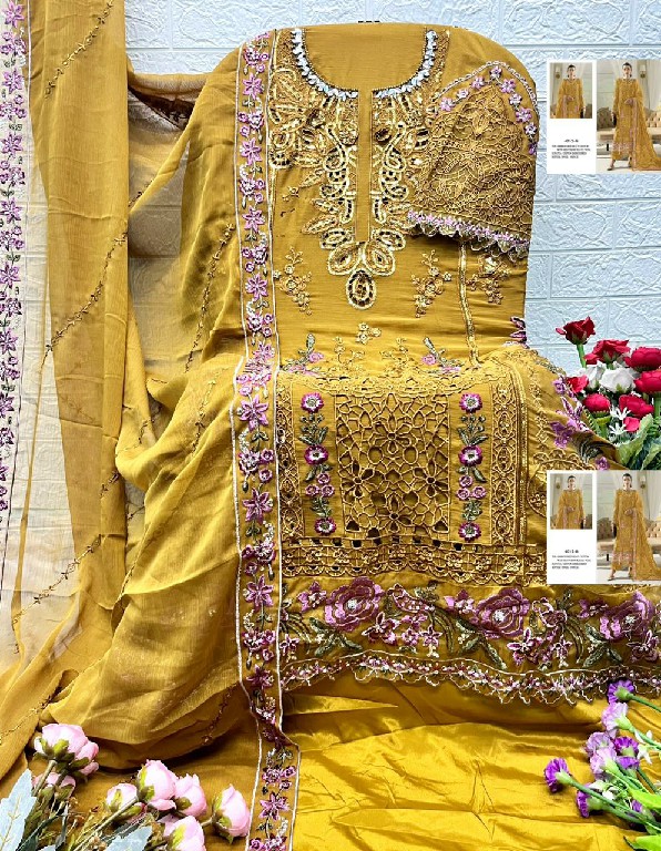 SHREE FABS D.NO 5560A TO 5560D WHOLESALE HEAVY FOX GEORGETTE PAKISTANI UNSTITCH SALWAR SUITS FOR EXPORT